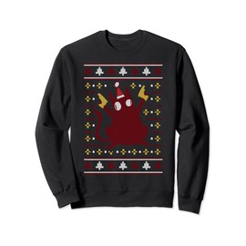 cat ugly christmas sweater men, lustige verrückte Cat Sweatshirt, black