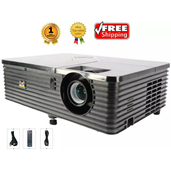 ViewSonic PJD6345 DLP Projector Portable 3500 ANSI HD 1080p PC
