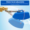 MUYIRTED Float Valve 3/4 Inch Brass Blue Plastic Float, Cistern