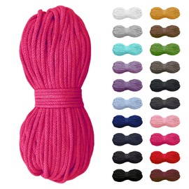 Slantastoffe 5 m Cotton Cord 5 mm, Drawstring, Gym Bag, 20 Colours