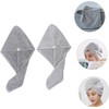 Angoily Gorro De Secado para Cabello 2 Piezas Toalla Absorbente