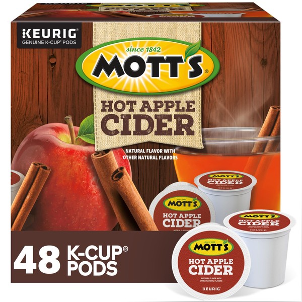 Mott's Hot Apple Cider, Keurig Single Serve K-Cup Pods, Flavored