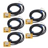 5PCS Inductive Proximity Switch 2 Lines Normally Open IP65 ABS