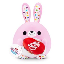 Snackles Series 2 Wave 2, Snack Swap, Bunny, 20 cm by ZURU Cuddly Squishy Comfort Plush with License Snack Brand Accessory (Bunny, Jelly Belly)