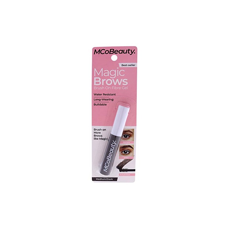 MCoBeauty Mcobeauty more brows brush on fibre gel - medium-dark