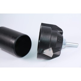 AL-MAGOR Reamer Piping Tool: 50mm Chamfer Forehead Pipe Smoother, Fast, Accurate Connectivity, 2 Sharp Steel Blades, Gardeners, Plumbers, Electricians