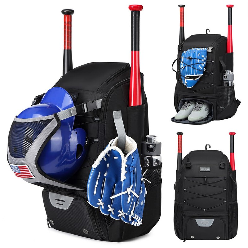 SUIOPPYUW Youth Baseball Bag For Boys 8-12 Large Capacity And