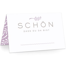 KAWAI-KAMI KAWAIKAMI Place Cards Name Cards for Wedding Birthday Celebration Easter Christening Communion Confirmation Confirmation Youth Confirmation Pack of 50 Premium Quality Branch Decor Sweet Lav