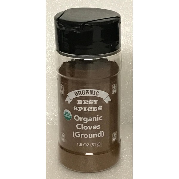 Best Spices Organic Cloves (Ground) 1.8 oz (51g) USDA and