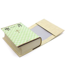 Careless Recycled Leather Book Cover Small Bible Cover (Croco Embossed Cream)