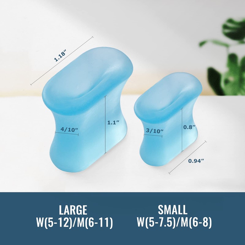Welnove Upgraded Gel Toe Separators - 12 Pack Bunion Pads
