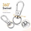 Thfaeyta 4Pcs Swivel Lobster Clasps, Snap Hooks for DIY Keychain
