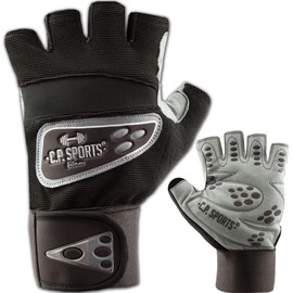 C.P. Sports Profi Fitness Gloves Bandages Grip Multi-Coloured black/silver Size:S