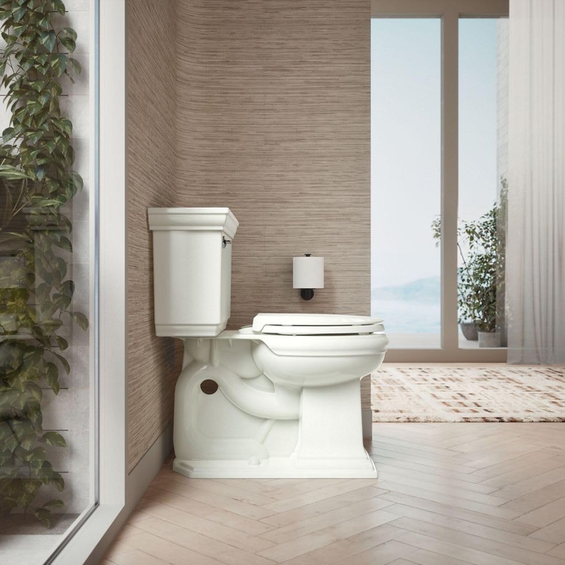 KOHLER 4639-RL-NY Cachet ReadyLatch Round Toilet Seat Soft Close, Dune