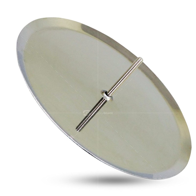 SUPPLY GIANT DD007S-F2 Floor Cleanout Cover Plate, 7-Inch, Stainless Steel,