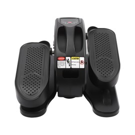 Elliptical Trainer, 50W 5 Gears Portable Electric Trainer Under Desk Elliptical Machine Seated Pedal Exerciser Mini Leg Exericser Offices Ellipse w/Remote Control for Homes, Gyms (Silver+Black)