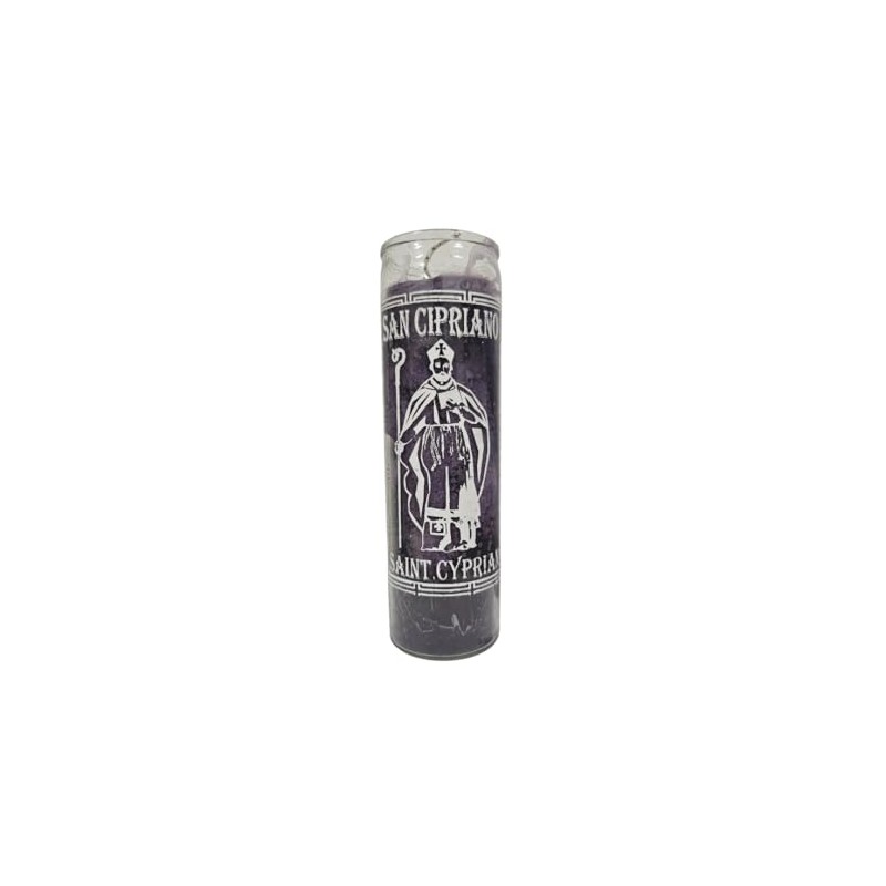 Saint Cypriano Purple Ritual Candle/San Cipriano Veladora Morada