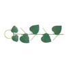 Birds Feeder Hanging Metal Green Leaf Shape Hummingbirds Feeder for