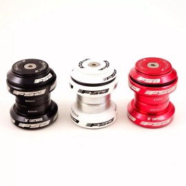 FSA Orbit MX Threadless Headset 1-1/8" 34mm W/Top Cap Red-Black-Whit - Red