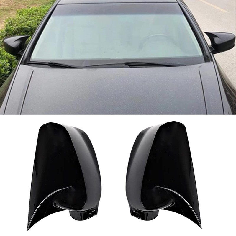 RAGBUSCLE 1 Pair ABS Wing Mirror Housing Covers, Left Right