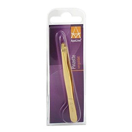 APOLINE Eyebrow Tweezers 9 cm Gold-Plated