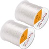 Quesuc 2pcs Elastic Polyester Thread for Bracelets and Crafts 0.7mm