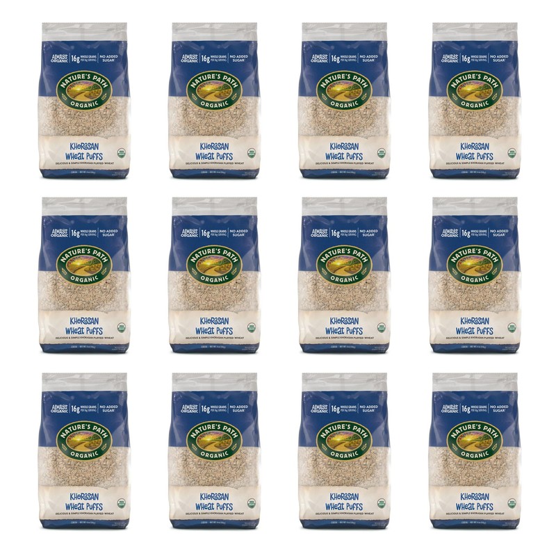 Nature's Path Organic Khorasan Wheat Puffs Cereal, 6 oz (Pack