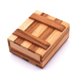 ROMBOL Gift Box 2, Magic Box, Treasure Chest, Gift Wrapping, Small, Wooden Game, Thinking Game, Puzzle Game, Patience Game Made of Wood