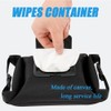 Travel Camping Wipes Dispenser Case,Portable Wipes Case with Hanging Loop,