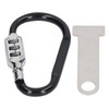 Asixxsix Motorcycle Helmet Lock, Heavy Duty Anti-Theft Pin Combination Carabiner