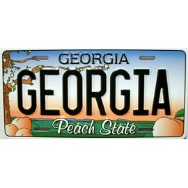 Georgia State License Plate Novelty Fridge Magnet