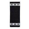 LEONE 1947, Bankhandtuch, Unisex-Erwachsene, Schwarz, Taglia Unica, AC915