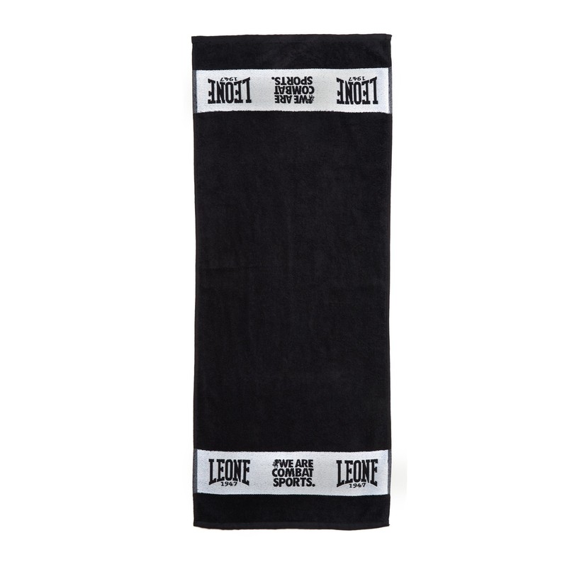 LEONE 1947, Bankhandtuch, Unisex-Erwachsene, Schwarz, Taglia Unica, AC915