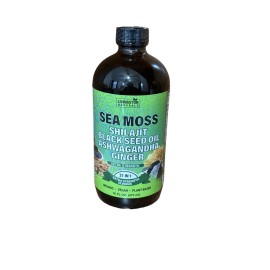 Livingston Natural Herbal Labs Sea Moss Ashwagandha By Livingston Natural Herbal Labs Plant-Based Food, 16 oz.