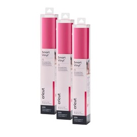 Cricut Smart Permanent Vinyl, Party Pink - 3-Pack of 3ft Rolls (13"x36") Adhesive Craft Vinyl - Matless Cutting for cuts up to 12ft with Maker 3 / Explore 3 Machines