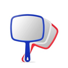 OMIRO Hand Mirrors with Handle, Square M, Pack of 3