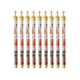 Set of 9 Famous London Landmarks Pictures Design Pen with Crown - UK London Souvenir