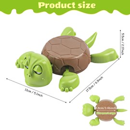 Turtle Coaster, 3D Printed Turtle Coaster, Funny Face Turtle Coasters, Novelty Drink Coasters for 2025, Gravity Sensor Design, for Friends and Children Gifts (Green)