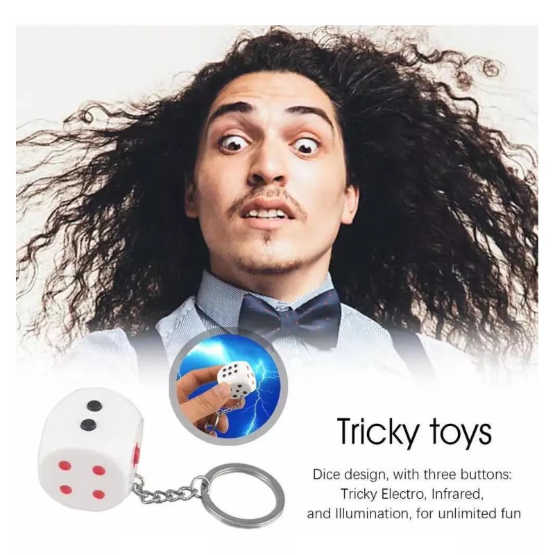 PMX Llavero De Broma, Llavero De Dado Que Da Toques,