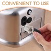 SOLUSTRE Toilet Paper Dispenser Lock and Keys Set Stainless Steel