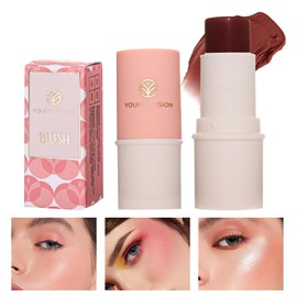 Contour Highlighter Blush Sticks - Cream Contour Bronzer Stick for Cheeks Eyes Lips, Long Lasting Waterproof Smooth Makeup Sticks for All Skin Type Face Makeup (04#, 20g)