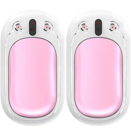 Hand Warmers Rechargeable, SECHKISS 2-Pack 5000mAh Reusable Portable Hand Warmer, 2 in 1 Electric Pocket Warmer Great for Outdoor, Hunting, Golf, Camping, Warm Gifts for Women Men…