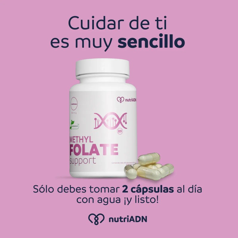 Methyl Folate Suplemento 60 Capsulas Vitamina B9