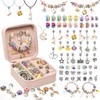 Charm Bracelet Making Kit, 66 Pcs DIY Beaded Jewelry Making