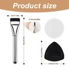 gzpynsgaoh Beauty foundation Tools 1+1,Brushless Soft Fine Dry Wet Foundation