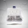 TENOL 500 Pieces G25 Bearing Steel Balls High Precision 1/8"
