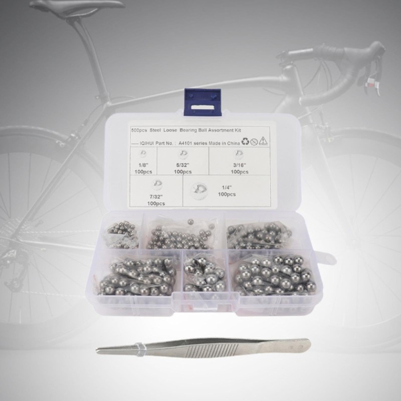 TENOL 500 Pieces G25 Bearing Steel Balls High Precision 1/8"