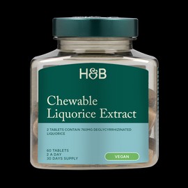 Holland & Barrett Chewable Liquorice 760mg 60 Tablets