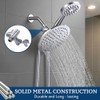 G-Promise Solid Metal Shower Arm Diverter with Holder for Hand