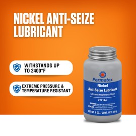 Permatex 77124 Nickel Anti-Seize Lubricant, 8 oz., Pack of 1